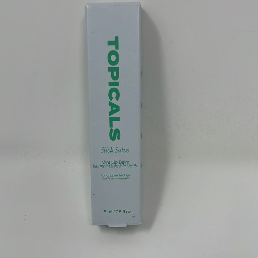 NWT Topicals Slick Salve Mint Lip Balm For Dry Lips Size 15 ml/0.5 oz